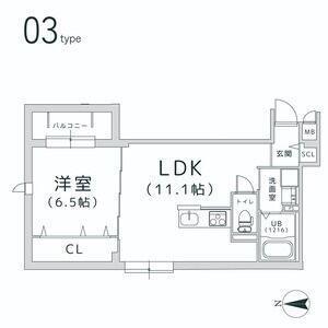 大阪市中央区上本町西マンション 間取り図画像