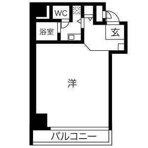 大阪市中央区博労町マンション 間取り図画像
