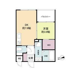 大阪市中央区内久宝寺町マンション 間取り図画像