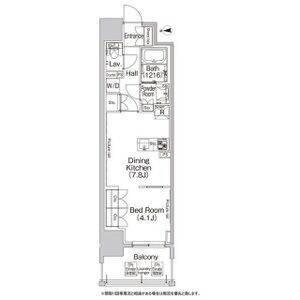大阪市西区北堀江マンション 間取り図画像