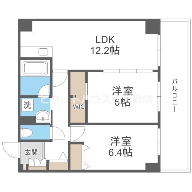 大阪市北区西天満マンション 間取り図画像