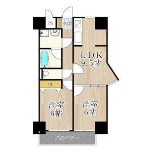 大阪市浪速区大国マンション 間取り図画像