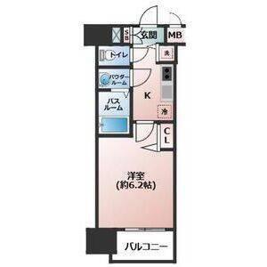 大阪市中央区高津マンション 間取り図画像