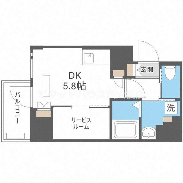 ソルテラス阿波座ウィズ 間取り図画像