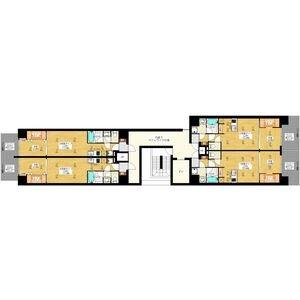 ブエナビスタ難波タワー（1004） 間取り図画像