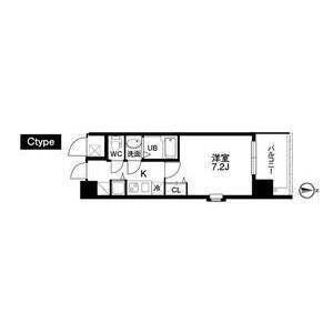 クラウンハイム北心斎橋フラワーコート（508） 間取り図画像