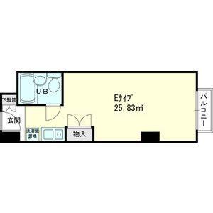 大阪市西区北堀江マンション 間取り図画像