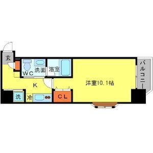 大阪市西区江戸堀マンション 間取り図画像