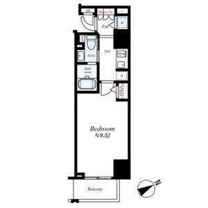 大阪市西区北堀江マンション 間取り図画像