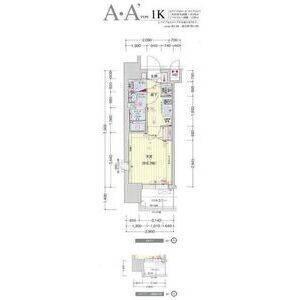 大阪市中央区松屋町マンション 間取り図画像