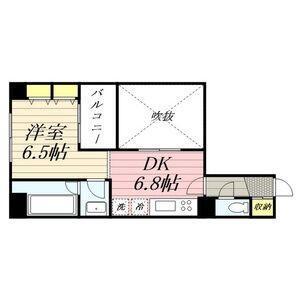 大阪市浪速区幸町マンション 間取り図画像