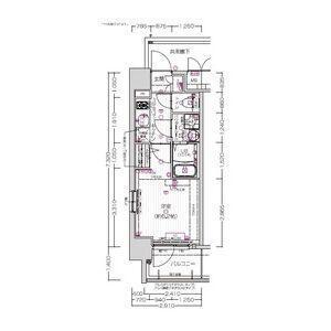大阪市港区市岡マンション 間取り図画像