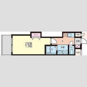 大阪市港区市岡マンション 間取り図画像