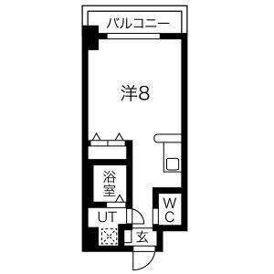 大阪市港区夕凪マンション 間取り図画像