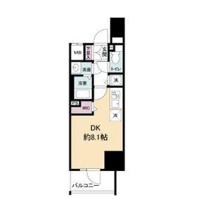 大阪市中央区安堂寺町マンション 間取り図画像