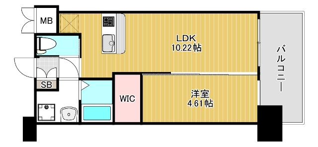 プレジオ阿波座 間取り図画像