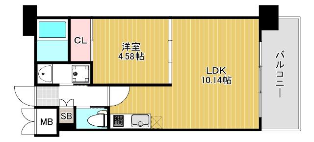 プレジオ阿波座 間取り図画像