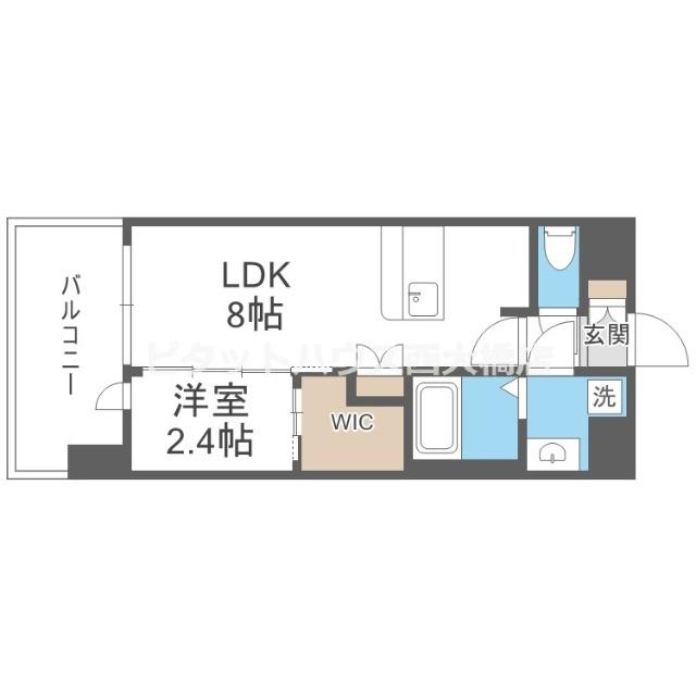 セレニテ阿波座ミラク 間取り図画像