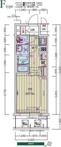大阪市西区立売堀マンション 間取り図画像