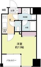 大阪市西区江戸堀マンション 間取り図画像