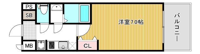 大阪市西区立売堀マンション 間取り図画像
