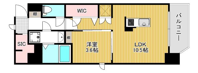 ファーストフィオーレ新町ファジスタ 間取り図画像