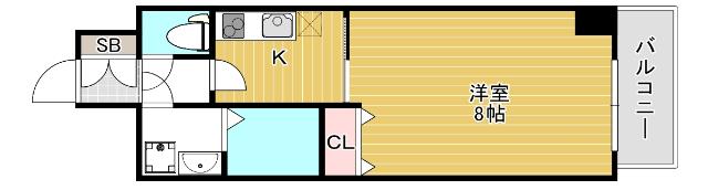 大阪市中央区久太郎町マンション 間取り図画像