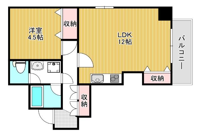 大阪市浪速区敷津西マンション 間取り図画像