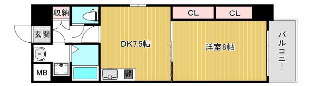 セントアミール南久宝寺（803） 間取り図画像