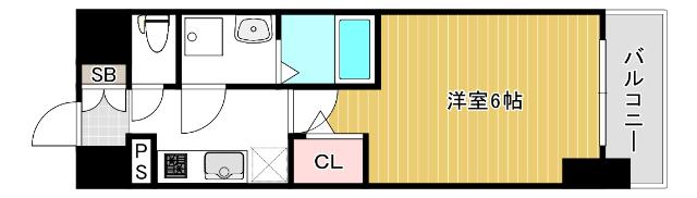 大阪市西区立売堀マンション 間取り図画像