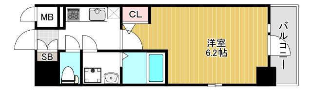 エスリード阿波座プライムコート 間取り図画像