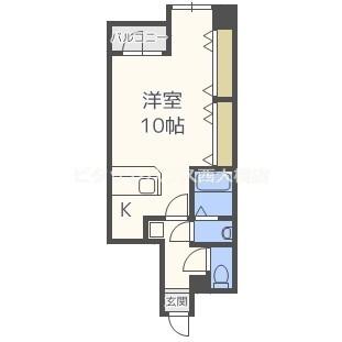 大阪市西区新町マンション 間取り図画像