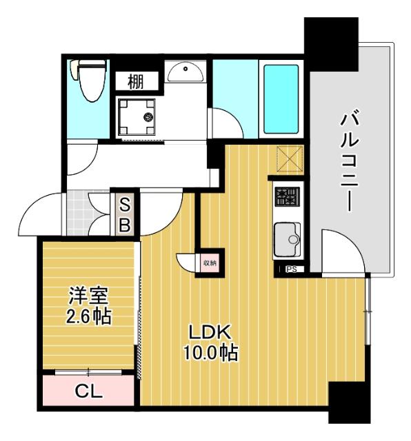 大阪市西区立売堀マンション 間取り図画像