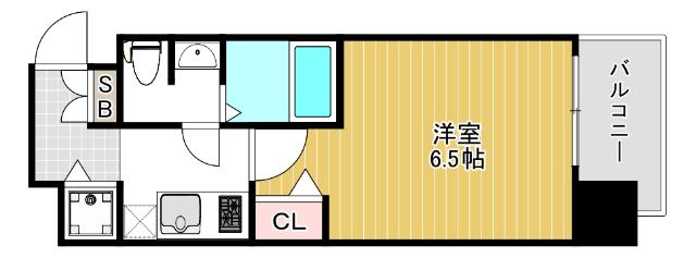 大阪市西区北堀江マンション 間取り図画像