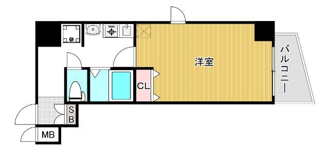 大阪市西区江之子島マンション 間取り図画像