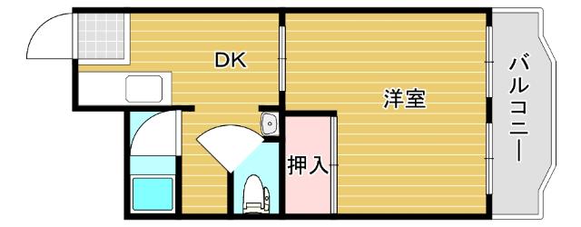 大阪市西区北堀江マンション 間取り図画像