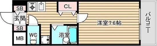 大阪市西区立売堀マンション 間取り図画像
