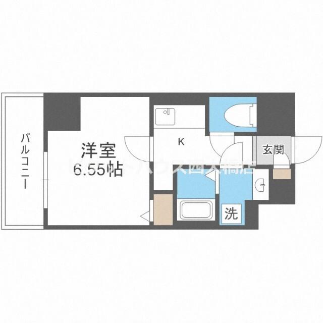 大阪市西区新町マンション 間取り図画像