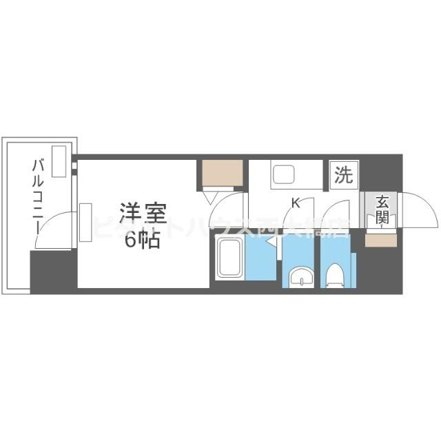 大阪市西区川口マンション 間取り図画像