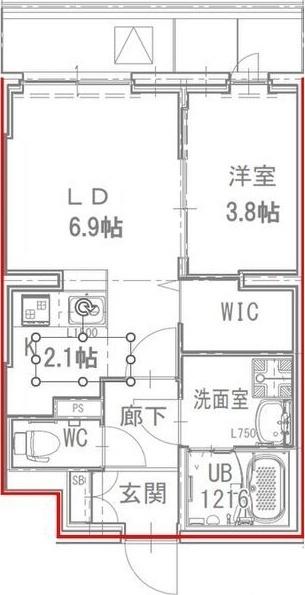 高石市高師浜マンション 間取り図画像