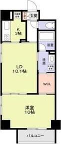 大阪市西区北堀江マンション 間取り図画像