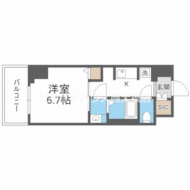 大阪市西区新町マンション 間取り図画像