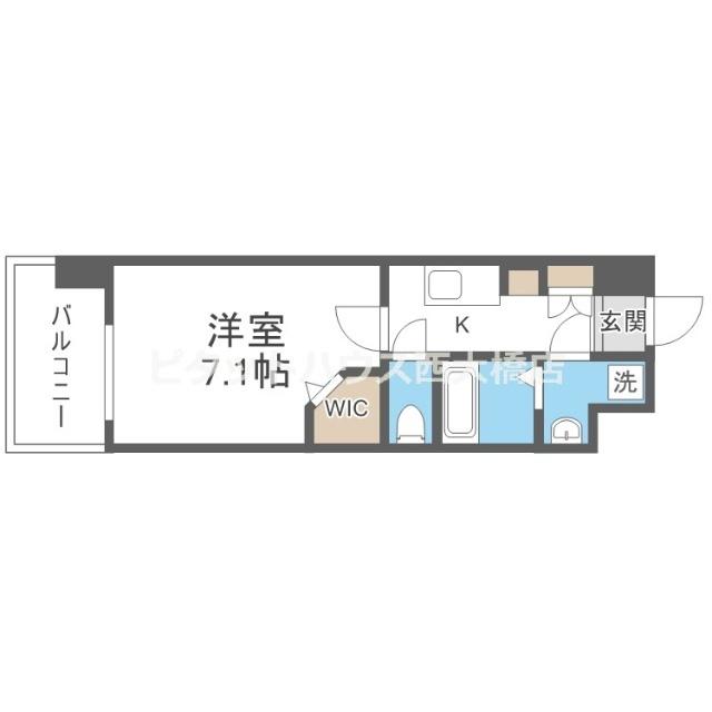 大阪市浪速区幸町マンション 間取り図画像