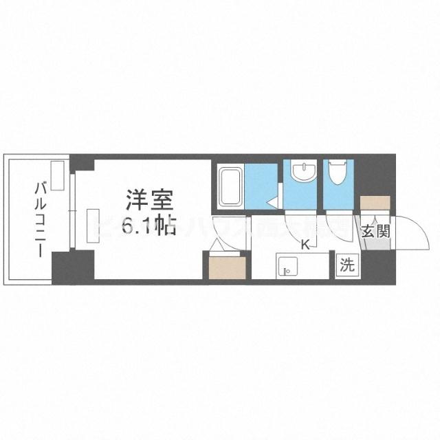 大阪市西区南堀江マンション 間取り図画像