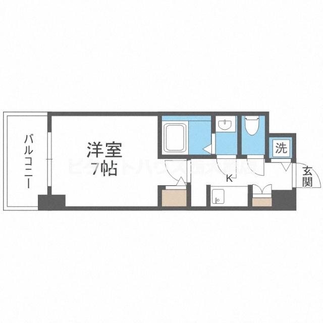 大阪市西区北堀江マンション 間取り図画像
