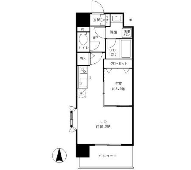 パークレジデンス江坂（1201） 間取り図画像