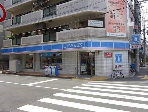ローソン大阪厚生年金会館前店：64m