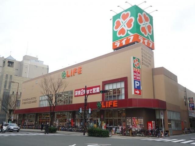 ライフ天神橋店：392m