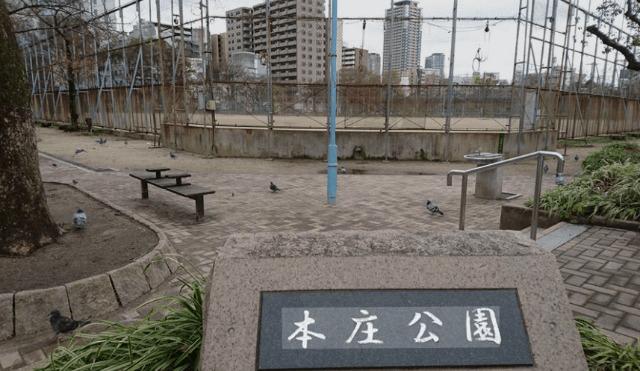 本庄公園：578m