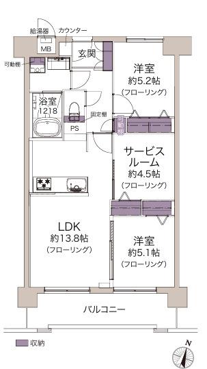 ノバカネイチ阿波座二番館（207） 間取り図画像